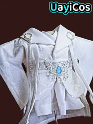 Handsome Vintage Ancient White Hanfu Costume Suit Cosplay No Attribute For 20cm Plushie Doll Clothes Outfit Accessories Toy Gift