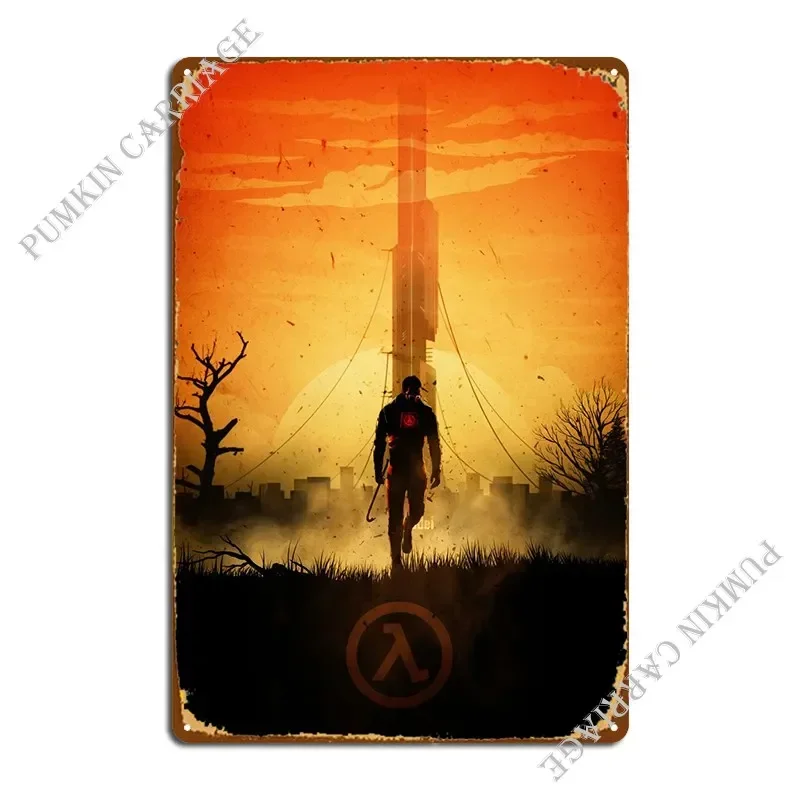 Half Life Gordon Game Metal Signs Cinema Party Club Bar Kitchen Tin Sign Poster