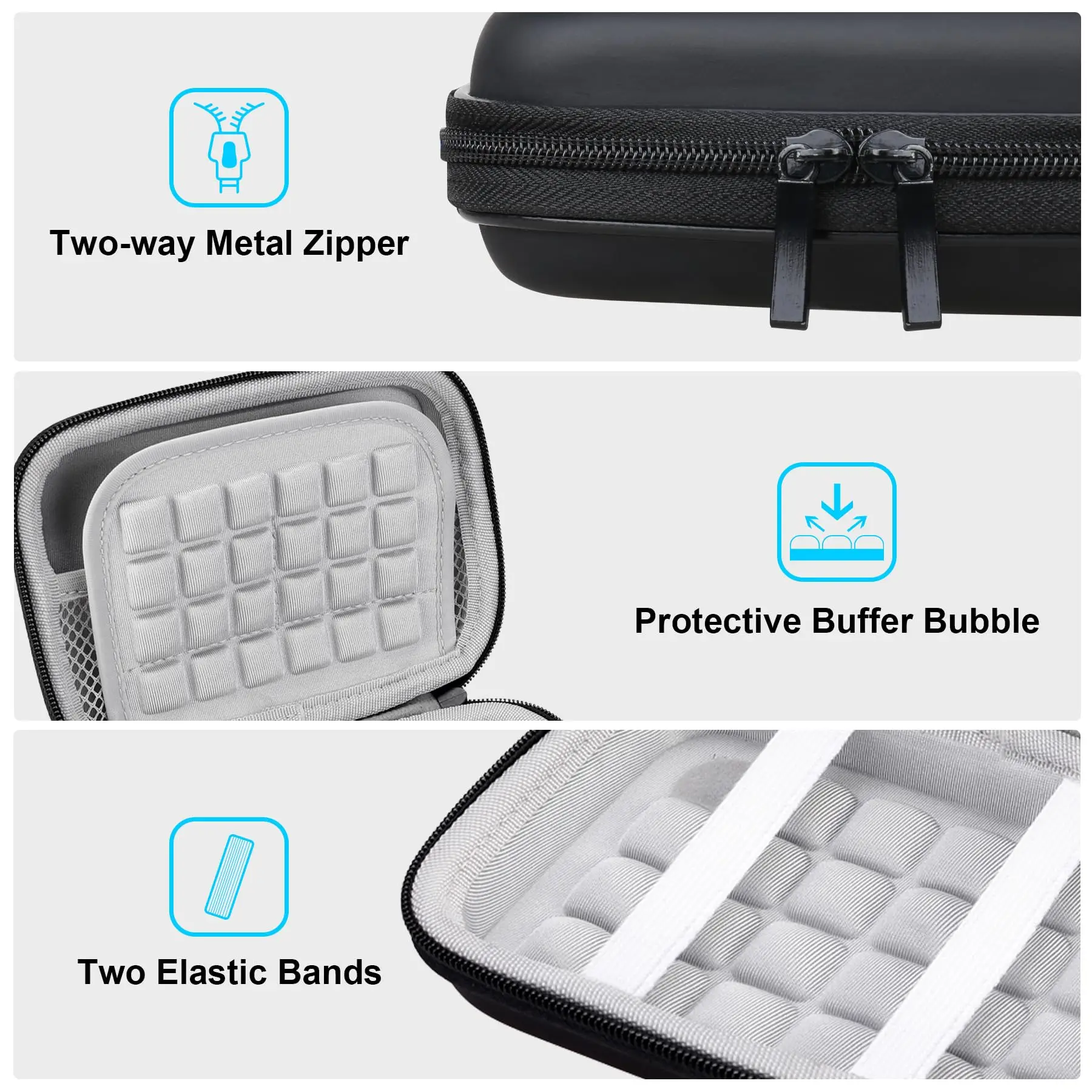 حقيبة حمل القرص الصلب لـ Toshiba Canvio Basics/Canvio Flex/Advance/Gaming محرك الأقراص الصلبة الخارجي المحمول 1 تيرا بايت 2 تيرا بايت 3 تيرا بايت 4 تيرا بايت