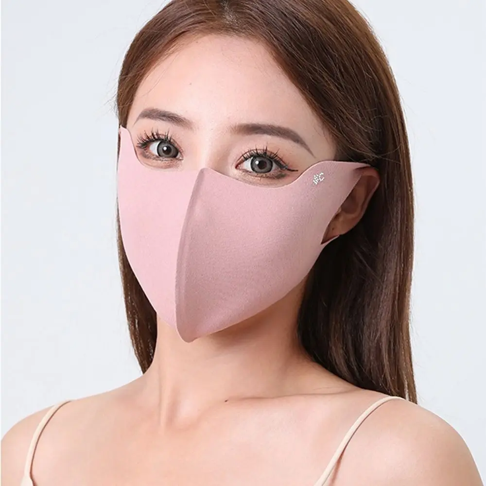 Summer Silk Mask Adjustable Face Mask Sunscreen Face Scarf Face Gini Mask Sunscreen Veil Eye Protection Face Cover Outdoor DIY