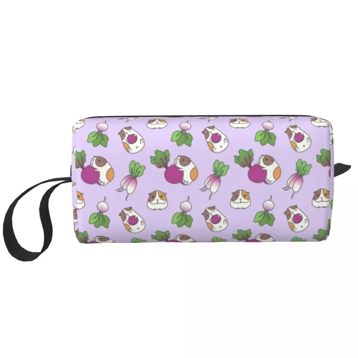 Custom Guinea Pig Pattern Travel Cosmetic Bag Women Domestic Cavy Toiletry Makeup Organizer Lady Beauty Storage Dopp Kit