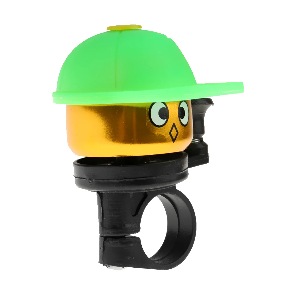 Cute Boy Bicycle Ring Bell Cycle Handle Bar Sports Horns Alarm Bicycle Accessories for MTB Road Moutain Bike Green/Yellow/Red