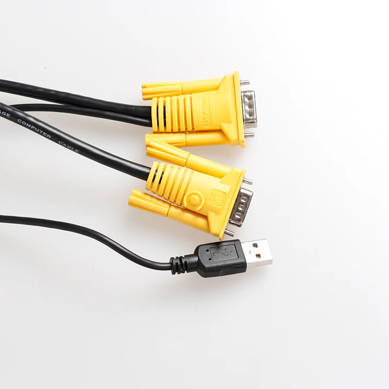 MT-VIKI Maituo Original KVM Cable VGA + USB to VGA 1.5m 3m and 5m, 5ft 10ft 15ft for 26xKL 46xKL 271UK-L 471UK-L 801UK-L