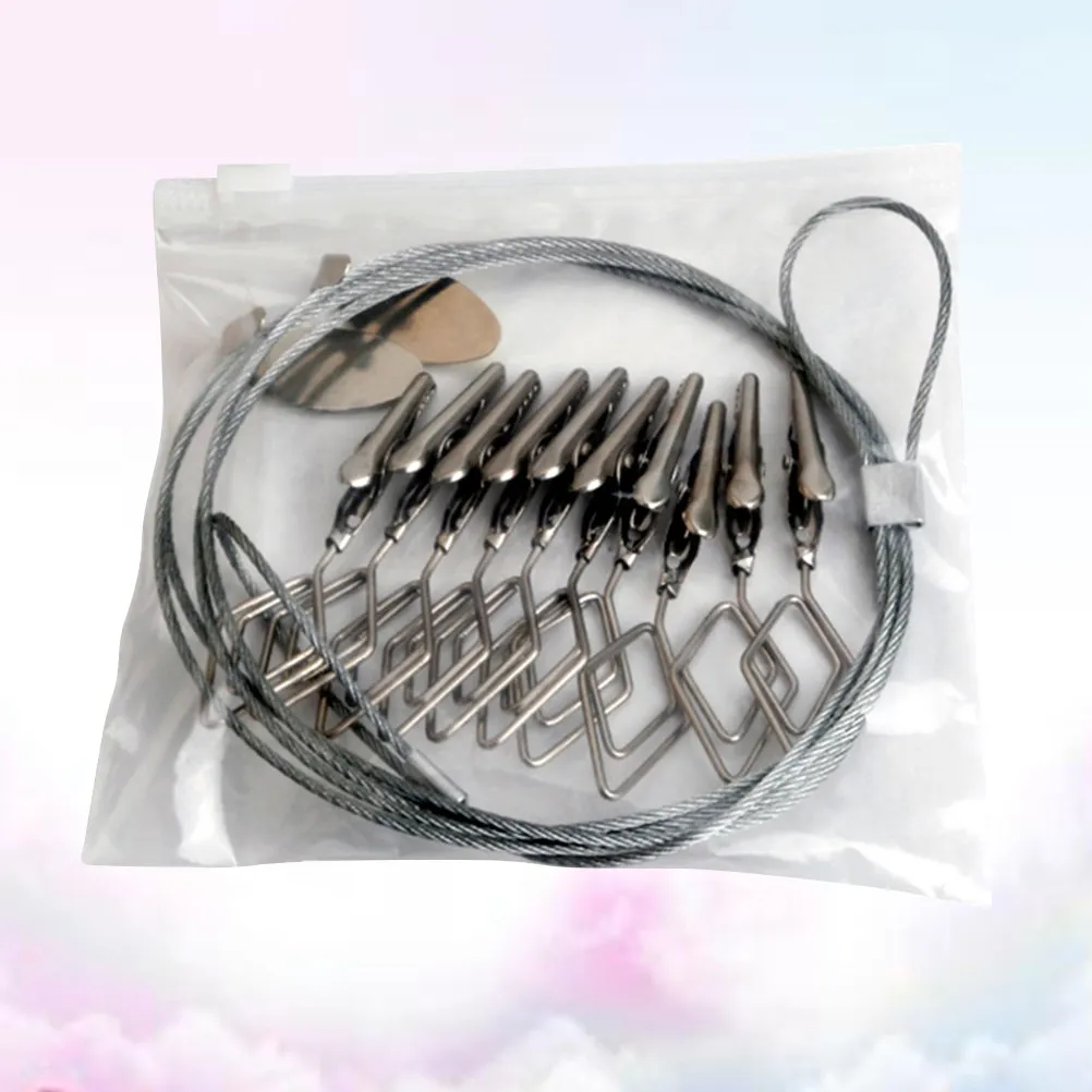 10Pcs Metal Photo Clip Silver Diamond Pattern Removable Double-Headed Photo Holder Home Party Office Memo Note Display