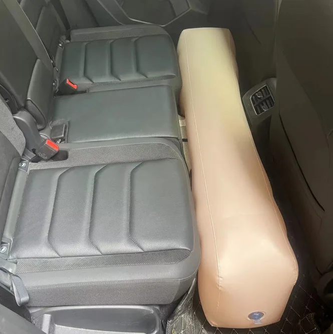 Inflatable Gap Filler Pad & Foot Rest Block For Sedan Rear Seat, Support Cushion Matching Car Inflatable Mattress