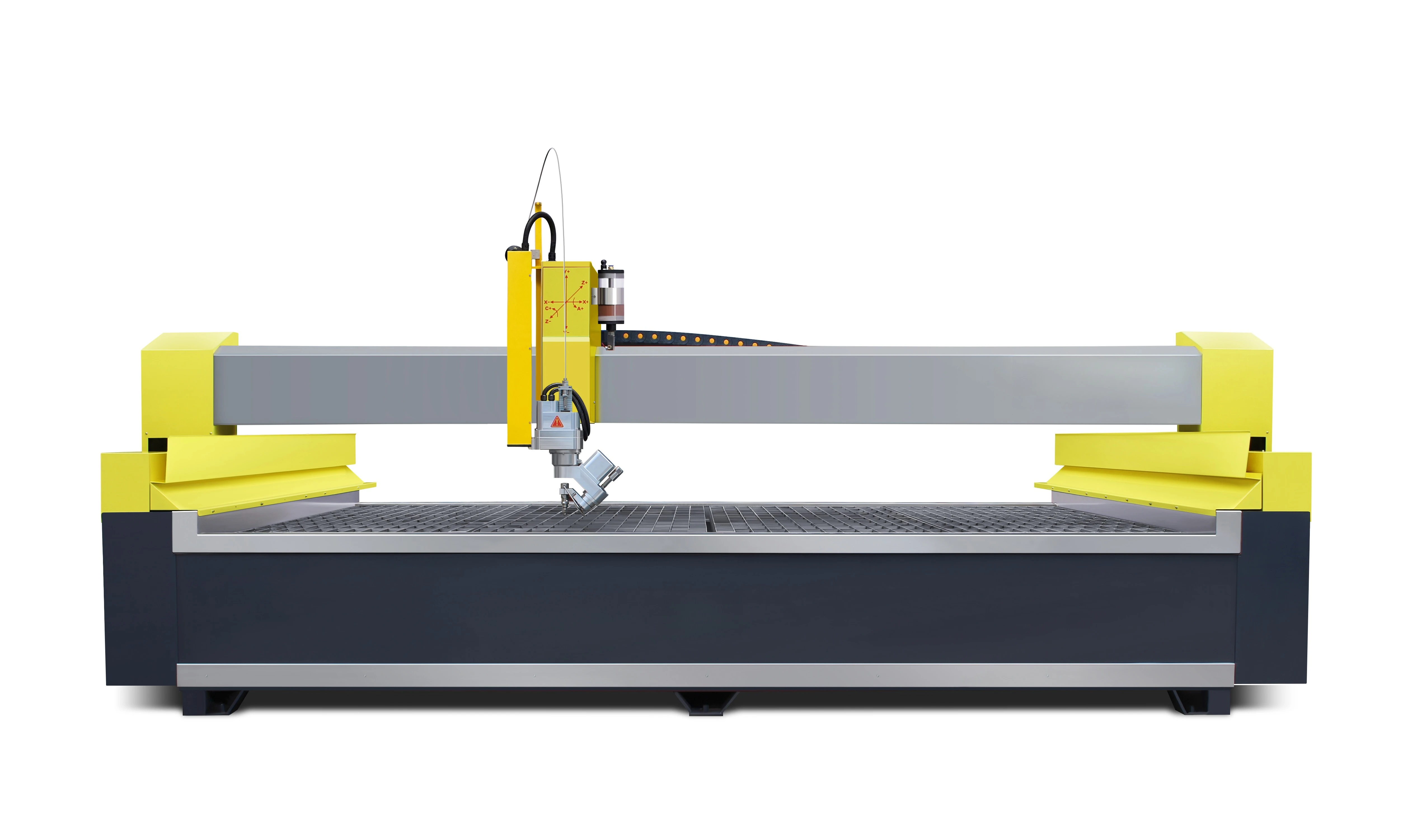 AC 5 Axis Fully Automatic CNC Waterjet Cutting Machine with PLC Motor & Engine 380V 37kw High Efficiency Stone Cutting Equipment