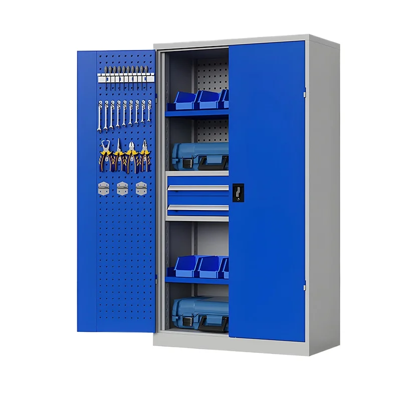 LMM heavy-duty tool cabinet drawer-style storage cabinet with lock, multifunctional workshop cabinet