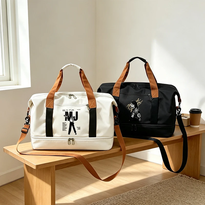 Michael Jackson Travel Bag Woman Man Waterproof Gym Sport Bag Fashion Creative Fitness Handbag Storage Bags Boy Girl Shoulderbag