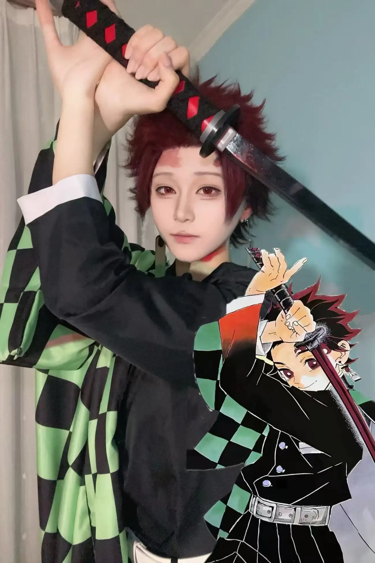 

Cosplay Costume Tanjiro Battle Outfit Zenitsu Shinobu