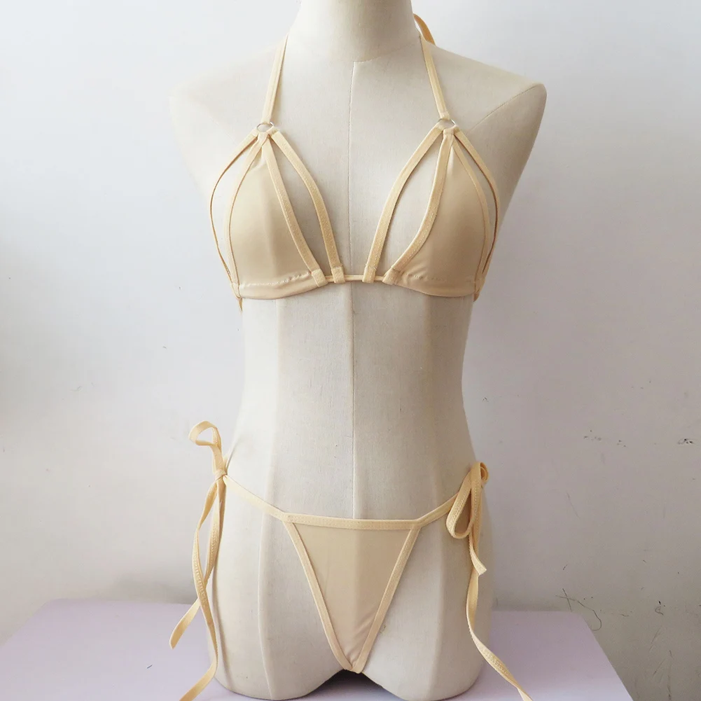 Costume da bagno a due pezzi Costumi da bagno da donna Set bikini sexy Intimo femminile Perizoma Morbido sonno Biquini Costume da bagno a due pezzi da donna brasiliano