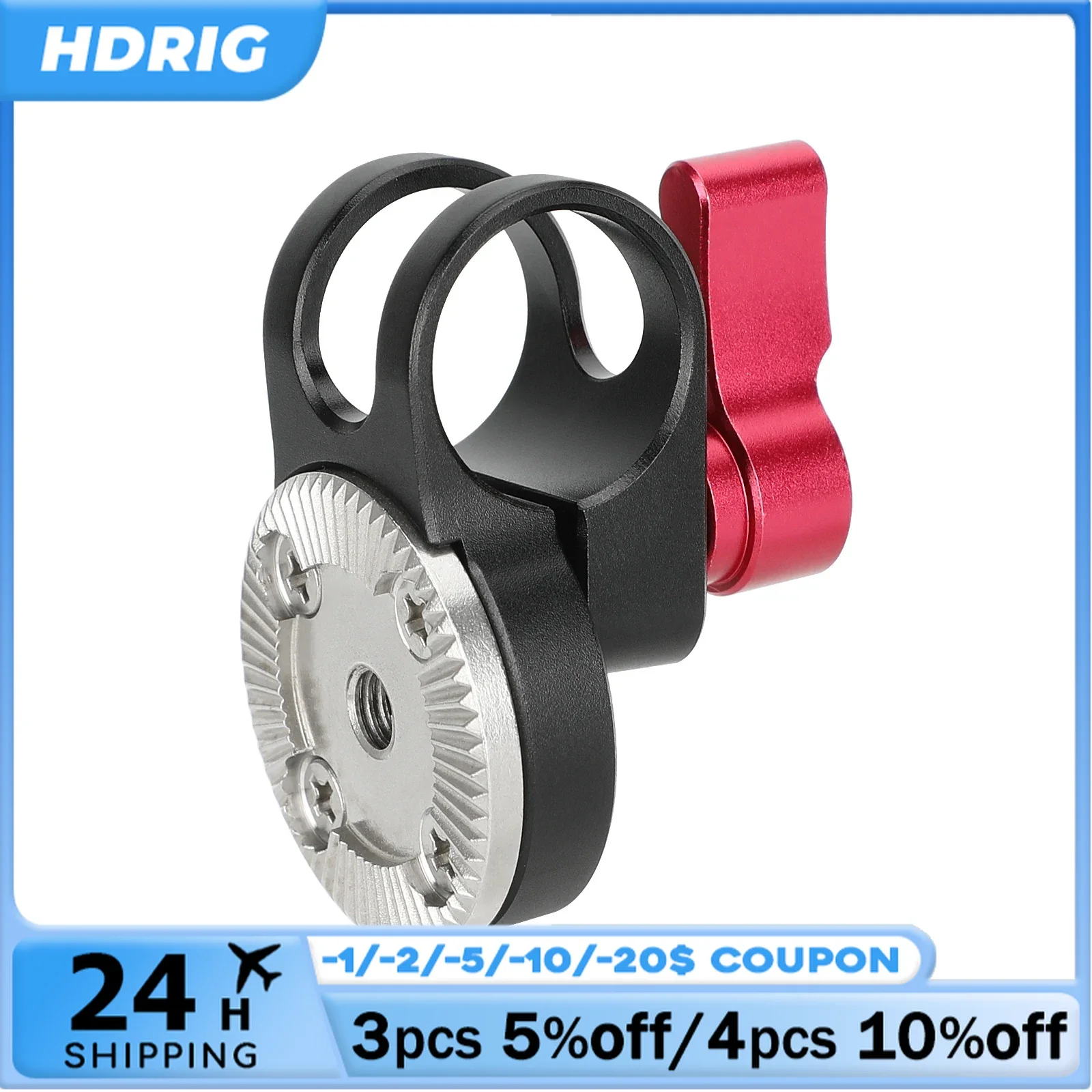 

HDRIG 19mm Rod Clamp with ARRI-Style Rosette M6 Female Thread Camera Accessories For Studio System Rod Clamp