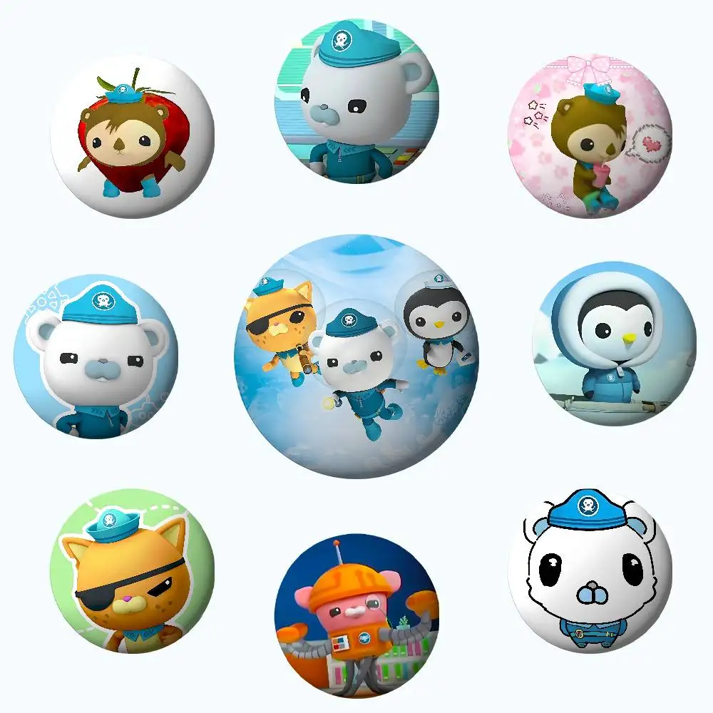 Niedliche O-octonauts-H Abzeichen aus Weichblech, Anstecknadel, Brosche, Metall-Abzeichen, individuelles Schmuckzubehör für Hut, Tasche, Revers
