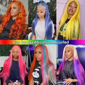 الدانتيل الجبهة شعر مستعار للنساء HD شفاف شقراء مستقيم البرازيلي قبل التقط 613 13x6 أعلى 6 مبيعات لشعر الإنسان في باراغواي - رقم 1