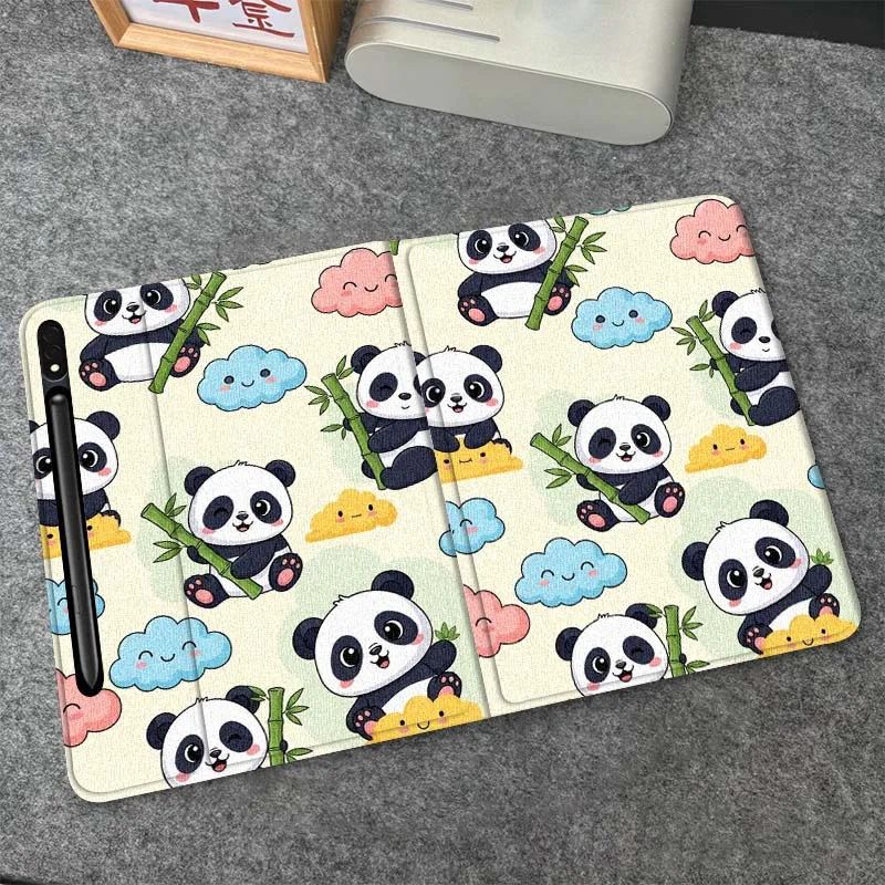 

Cute Panda Tree House For Samsung Galaxy Tab S6 S7 S8 S9 S10 FE Plus Lite Soft Flexible Support Tablet Case Gift