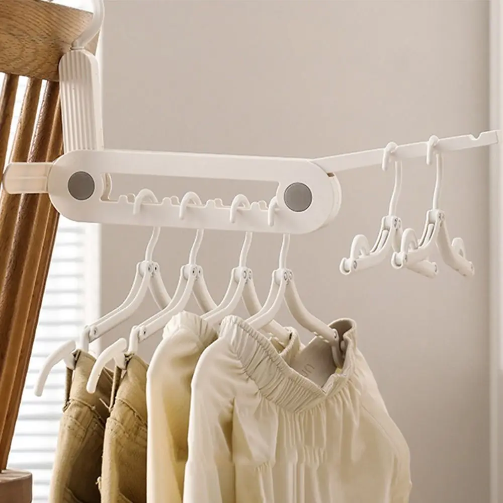 

Creativity Portable Travel Hanger Multifunctional Foldable Clothes Drying Rack Durable Hanging Rack for Hotel Camping