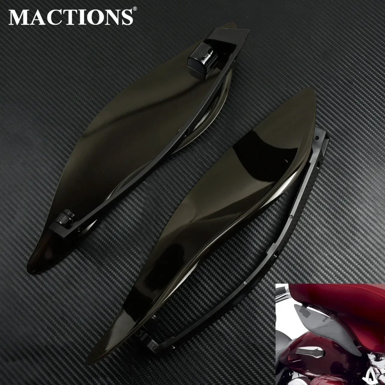 

Motorcycle Adjustable Air Deflector For Harley Touring 2014-2010 2022 Tri Glide Ultra FLHX Electra Glide CVO Street Glide FLHTK