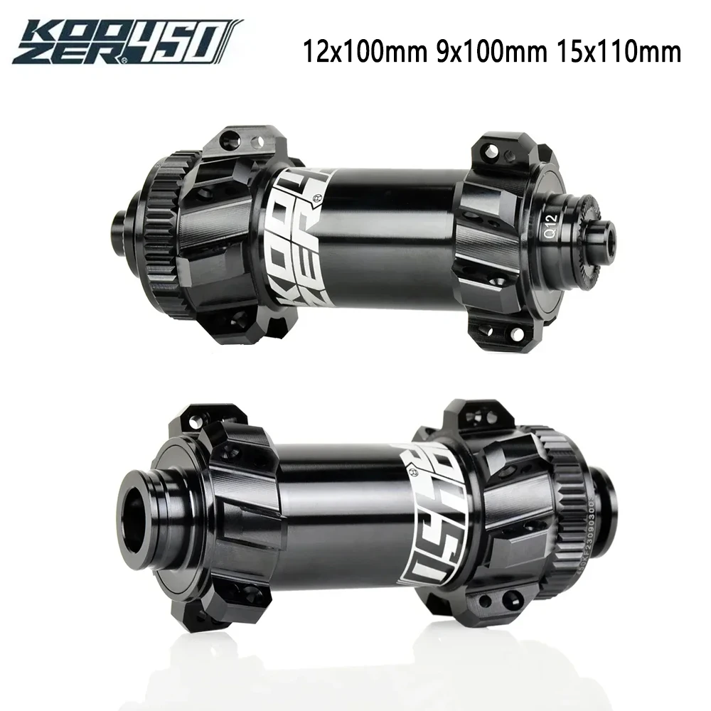 

Koozer 450 Straight Pull Bicycle Hub | 28H Dual Sealed Bearings | 5x100mm QR & 15x100 Thru-Axle | Road/MTB Bicycle Wheel Hub