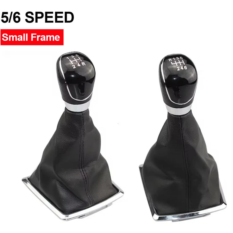 For Ford Focus 2 MK2 2005 2006 2007 2008 Small Frame 5/6 Speed Gear Shift Knob Lever HandBall Gaiter Boot Leather Cover