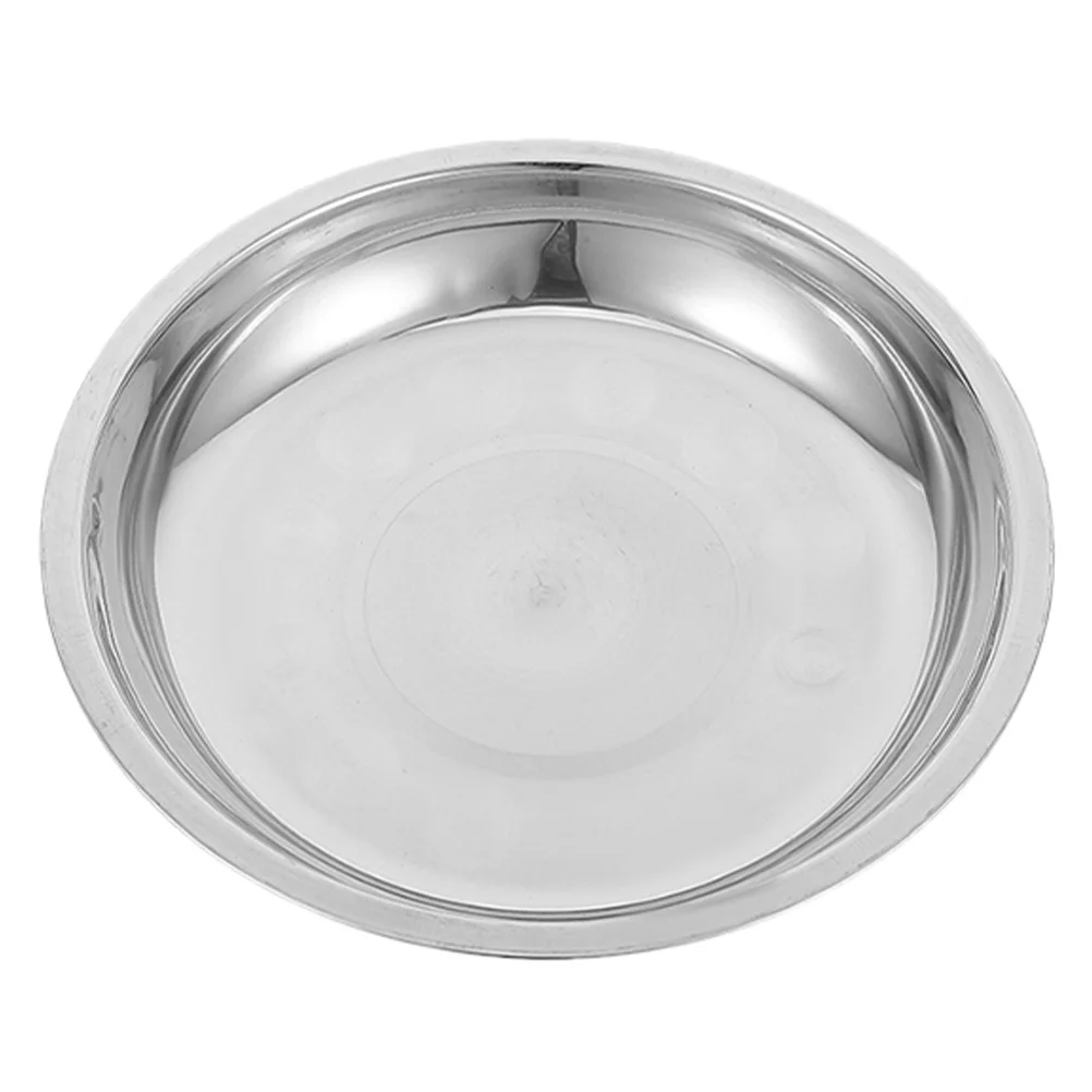 

Stainless Steel Cat Food Bowl Shallow Wide Durable Pet Feeding Bowl for Kitten Puppy Small Dog Water Dish Outdoor Cat Bowls