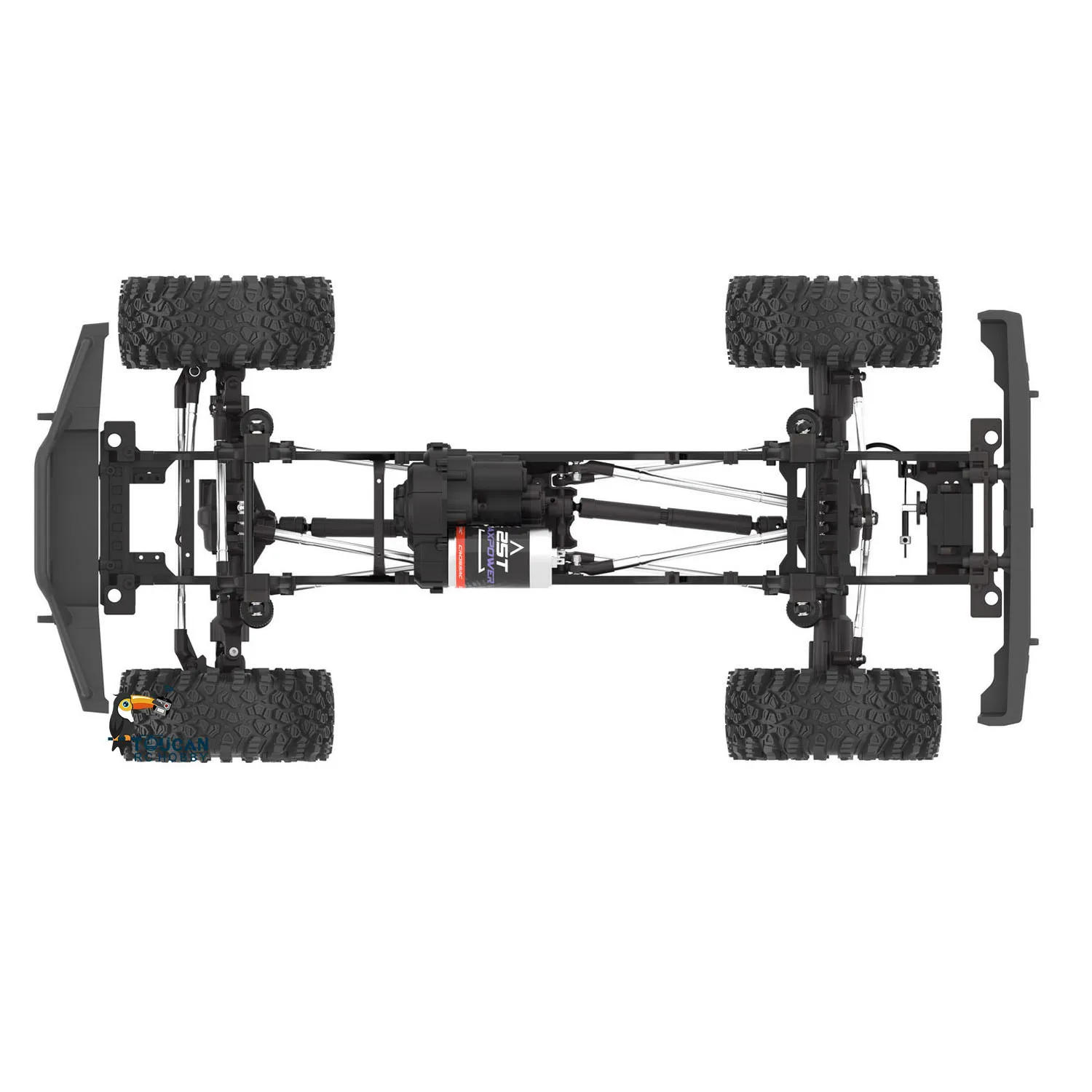 1/8 RC pojazdy terenowe CROSSRC EMOX2 4WD 4X4 pilot 2-biegowa transmisja malowany samochód gąsienicowy zabawki Model dla chłopców