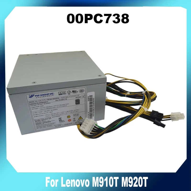 

SP50H29513 00PC738 Блок питания 400 Вт, новый оригинальный для Lenovo M910T M920T FSP400-40AGPAA 0PC738