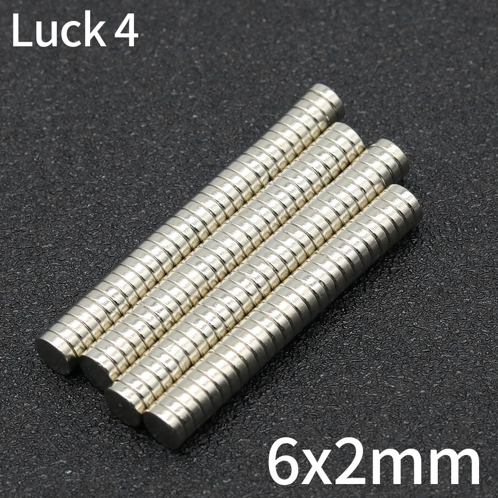 50/100/200/500Pcs Small Round Magnet 6x2  Neodymium Magnet N35 6mm x 2mm Permanent NdFeB Super Strong Powerful Magnets imans