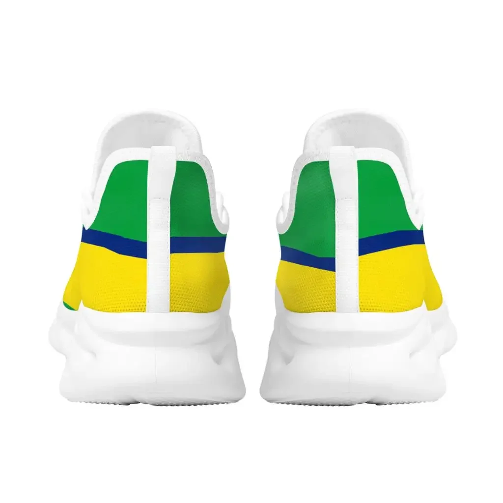 Brazil National Emblem Brand Design Platform Sneakers Large Pentagram Pattern Lace-up Casual Shoes New Breathable Jogging Shoes