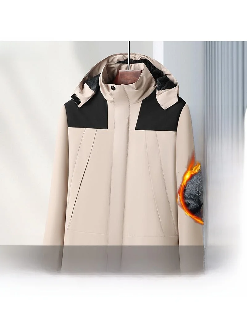 

Outdoor Winter Thiened Fce Lined down Jaet Men's Climbing Clothes Windbreaker Coat Work Cotton Clothes Ice Barn Suit