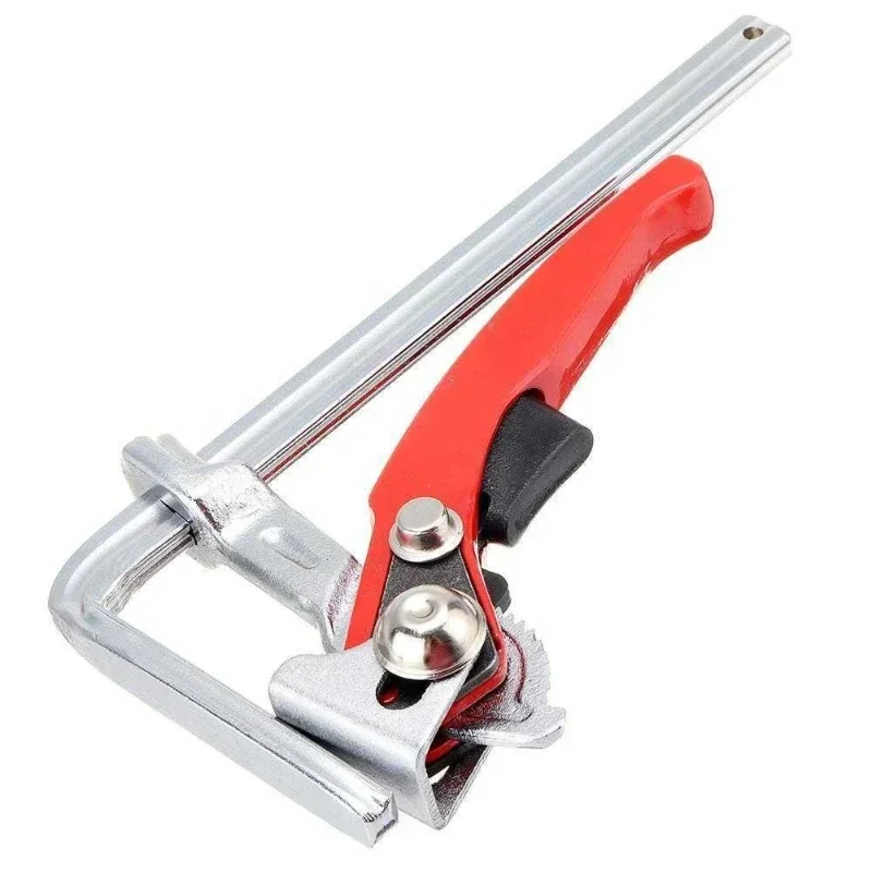 

Hot SalesClamp Heavy Duty Steel Ratcheting F Clamp Bar Quick Release For MFT Guide Rail System Woodworking 300KG Clamping Pressu