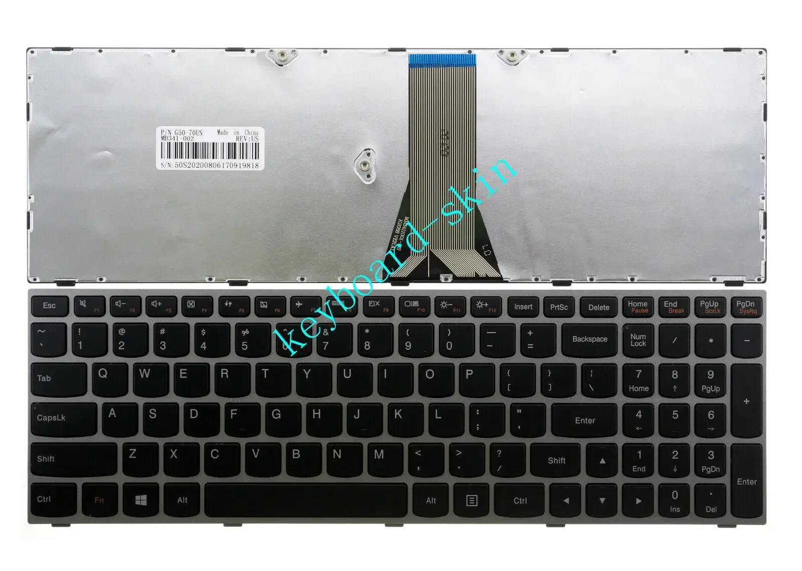 Novo teclado americano sem retroiluminação para lenovo g50 G50-30 g51 G51-30 b50 B50-10 b51 B51-30 z50 Z50-70A z51 Z51-70A e50 e51 m50 m51 n50