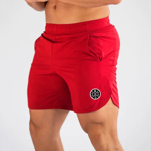 Muscleguys męskie spodenki plażowe Slim bermudy odzież sportowa krótkie męskie spodenki gimnastyczne szybkoschnące spodnie dresowe do biegania spodenki fitness