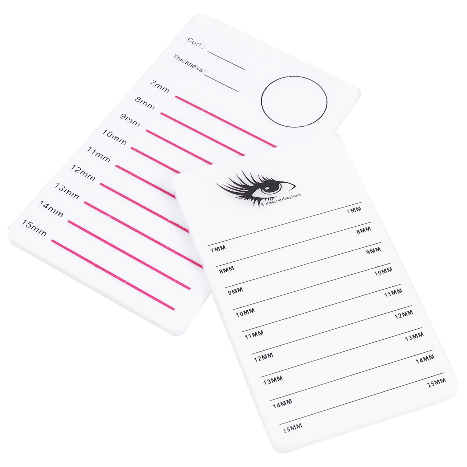 2Pcs Eyelash Pallet Professional Acrylic Lash Holder for Eyelash Extensions Even Arrangement Quick Pick Up Salon Home Use Lash