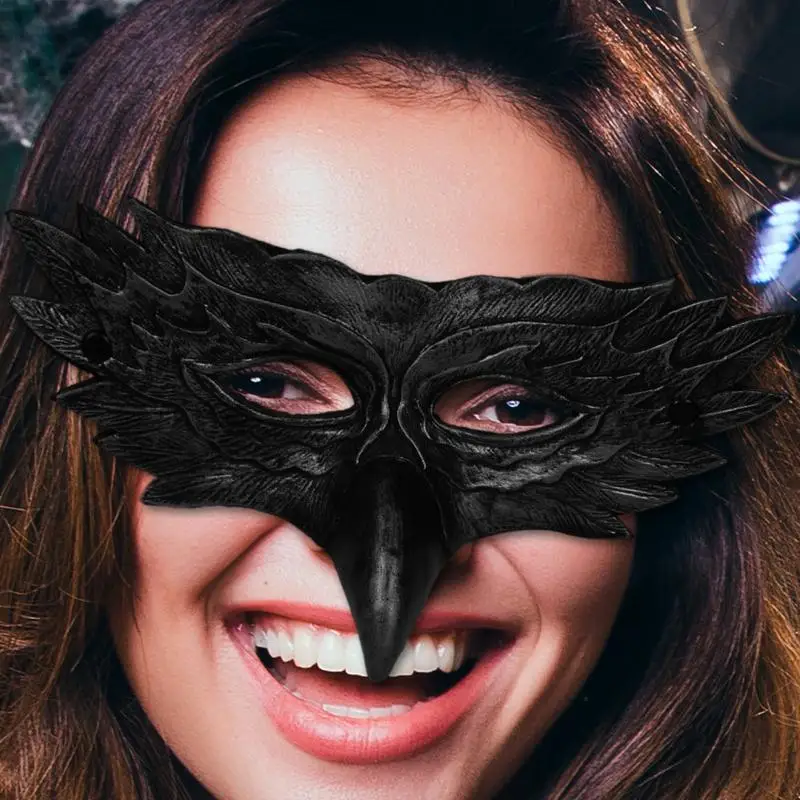 Animal 3D Eagle Beak Mask Cosplay Crows Parrot Pu Masks Masquerade Halloween Carnival Party Costume Props cosplay accessories