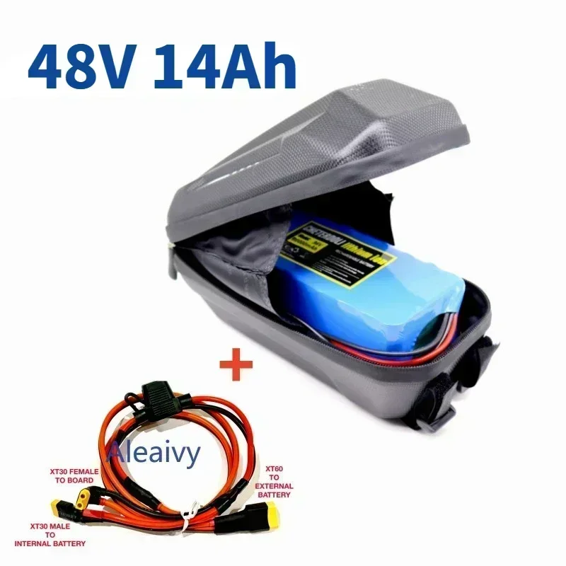 36V 48V Batterie 12Ah für Paralleling-Extra-Erweiterung XiaoMi M365/PRO/PRO2/1S/Mi3 ESSENTIAL Extra Batterie-Upgrade + Batterietasche