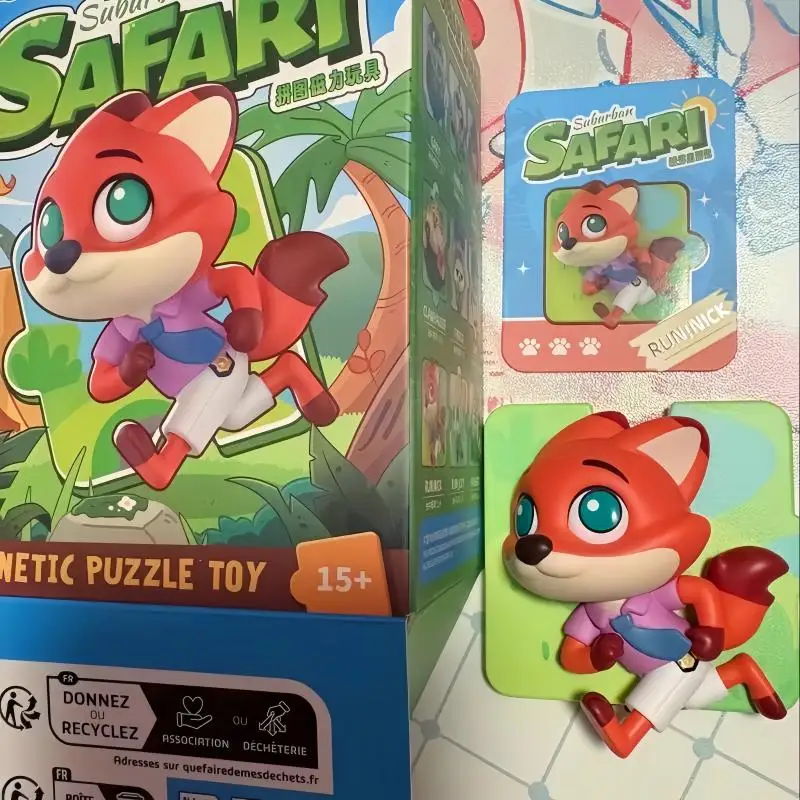 

Disney Zootopia Suburban Adventure Series Magnetic Fridge Sticker Blind Box Ornaments Collector Toy Kawaii Holiday Birthday Gift
