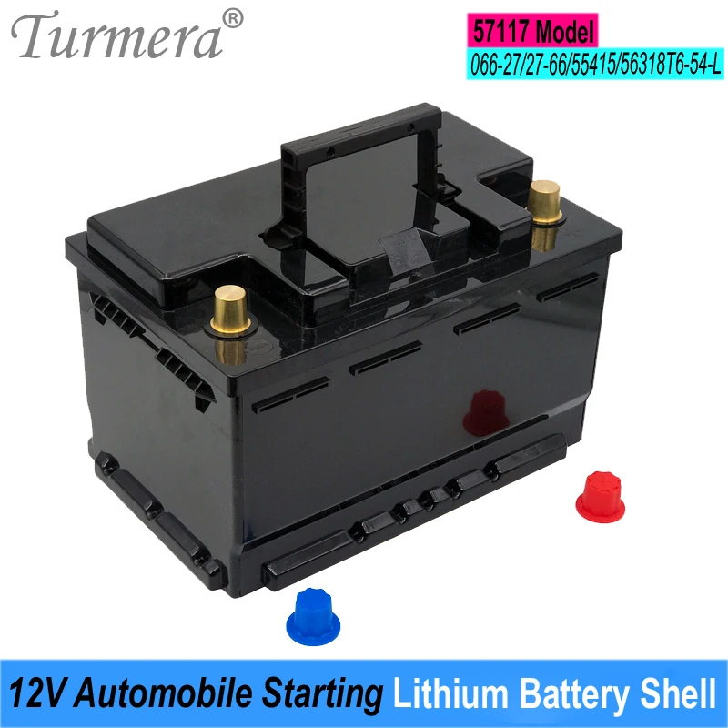 

Turmera 12V Automobile Starting Lithium Batteries Shell Car Battery Box Use in 57117 Series 066-27 55415 56318 Replace Lead-Acid