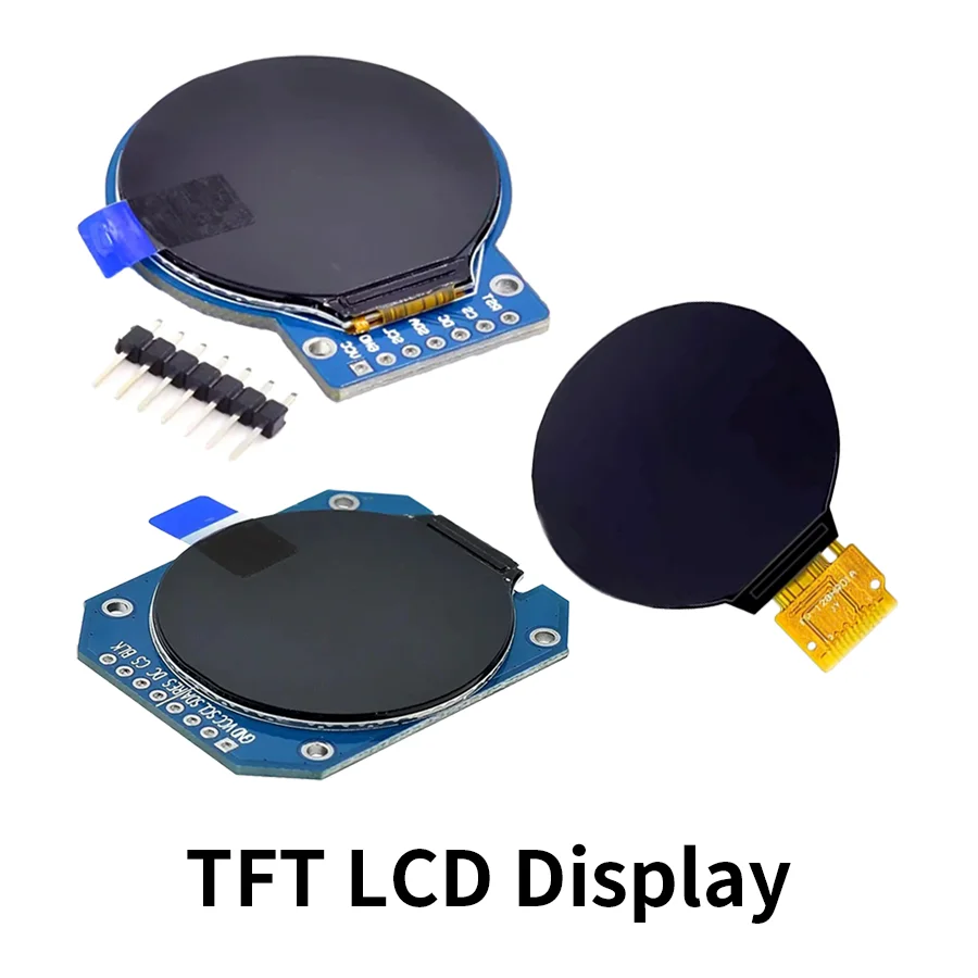 TFT Display 1.28 Inch TFT LCD Display Module Round RGB 240*240 GC9A01 Driver 4 Wire SPI Interface 240x240 PCB For Arduino