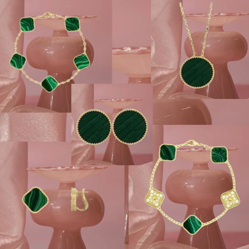 

Fashion 925 Silver Clover Jewelry Set for Women High End Versatile Gift Choice