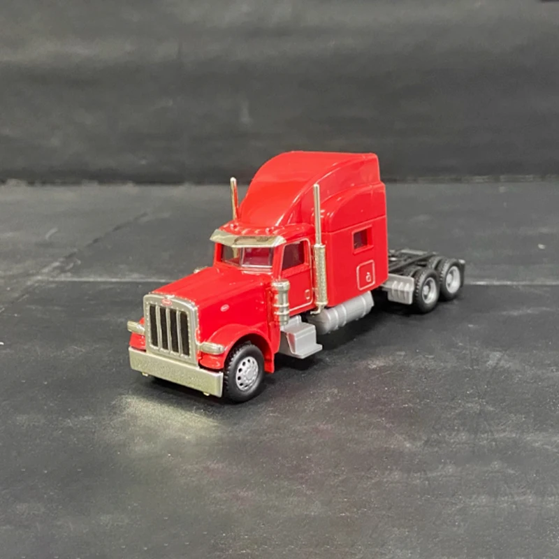 Bulk NORSCOT Alloy 1:87 Peterbilt 389 heavy Transport Truck & Low Board Trailer Car Model Boy Souvenir Toy