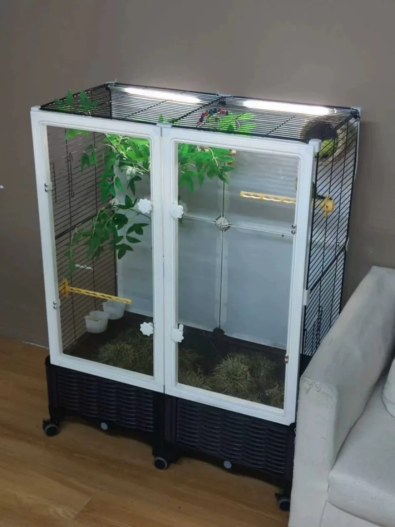 For Ecological Bird Cage Parrot Cage Special Large Household New Tiger Skin Xuanfeng Small Sun Luxury Villa