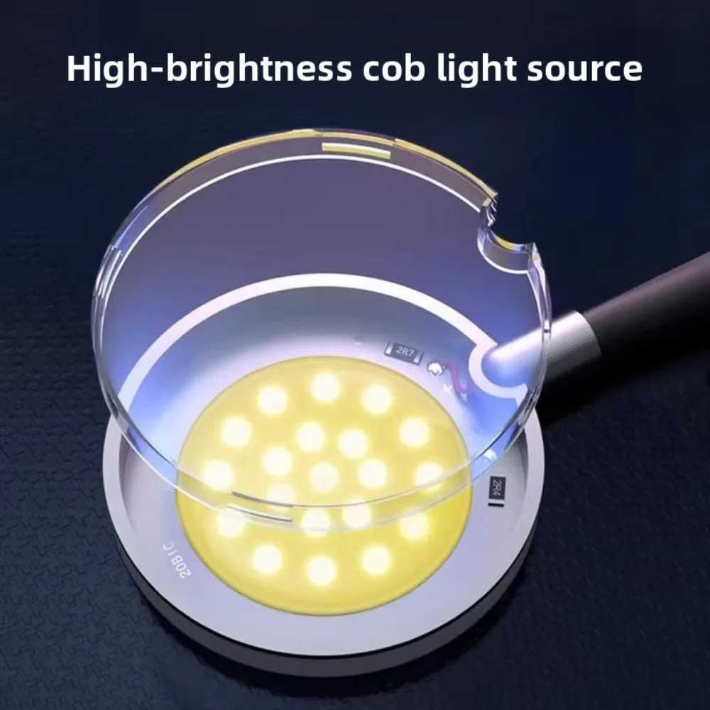 LED Aquarium Light, Mini USB Power Round Small Fish Tank Clip LED Betta Lamp for Under 7 Gallon Freshwater Fish Plant Tank,7000K