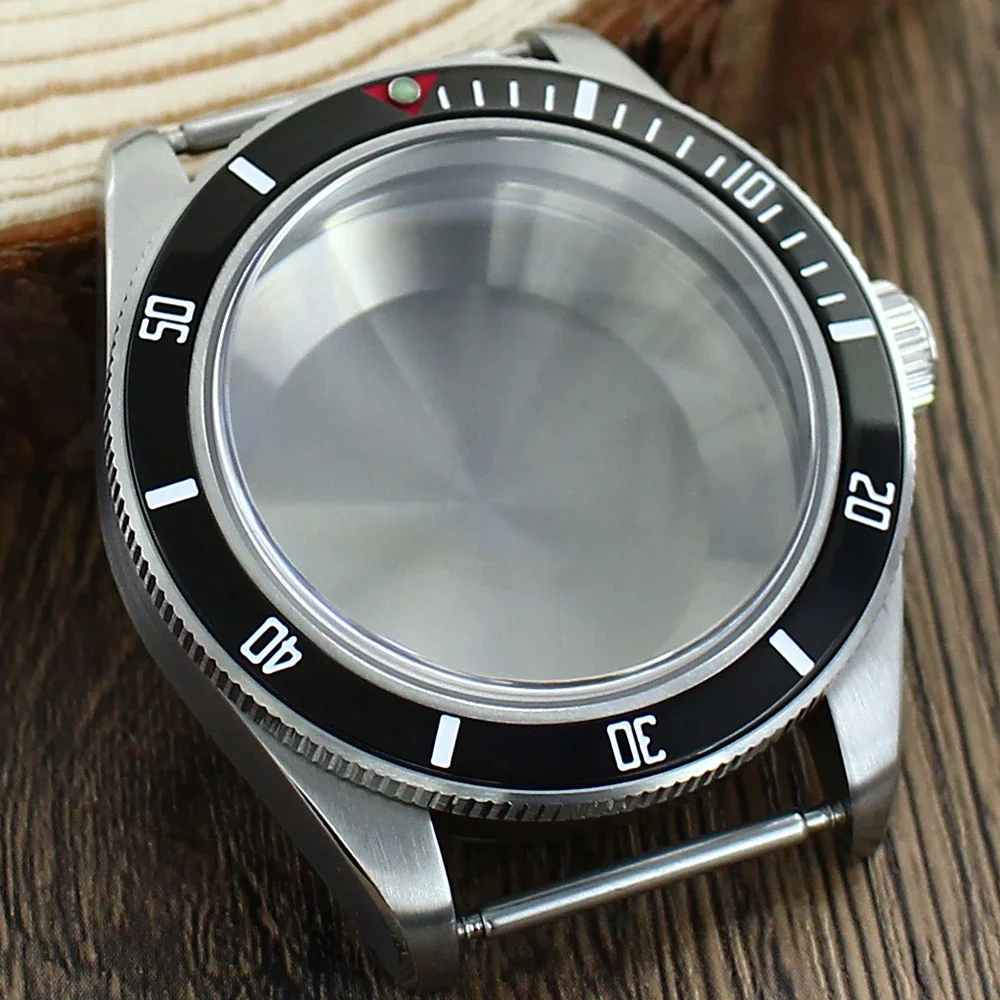 

Vintage 39mm Silver Sterile Watch Case Accessories Domed Sapphire Glass Solid Bottom Cover Fit NH35 NH36 NH34 Automatic Movement