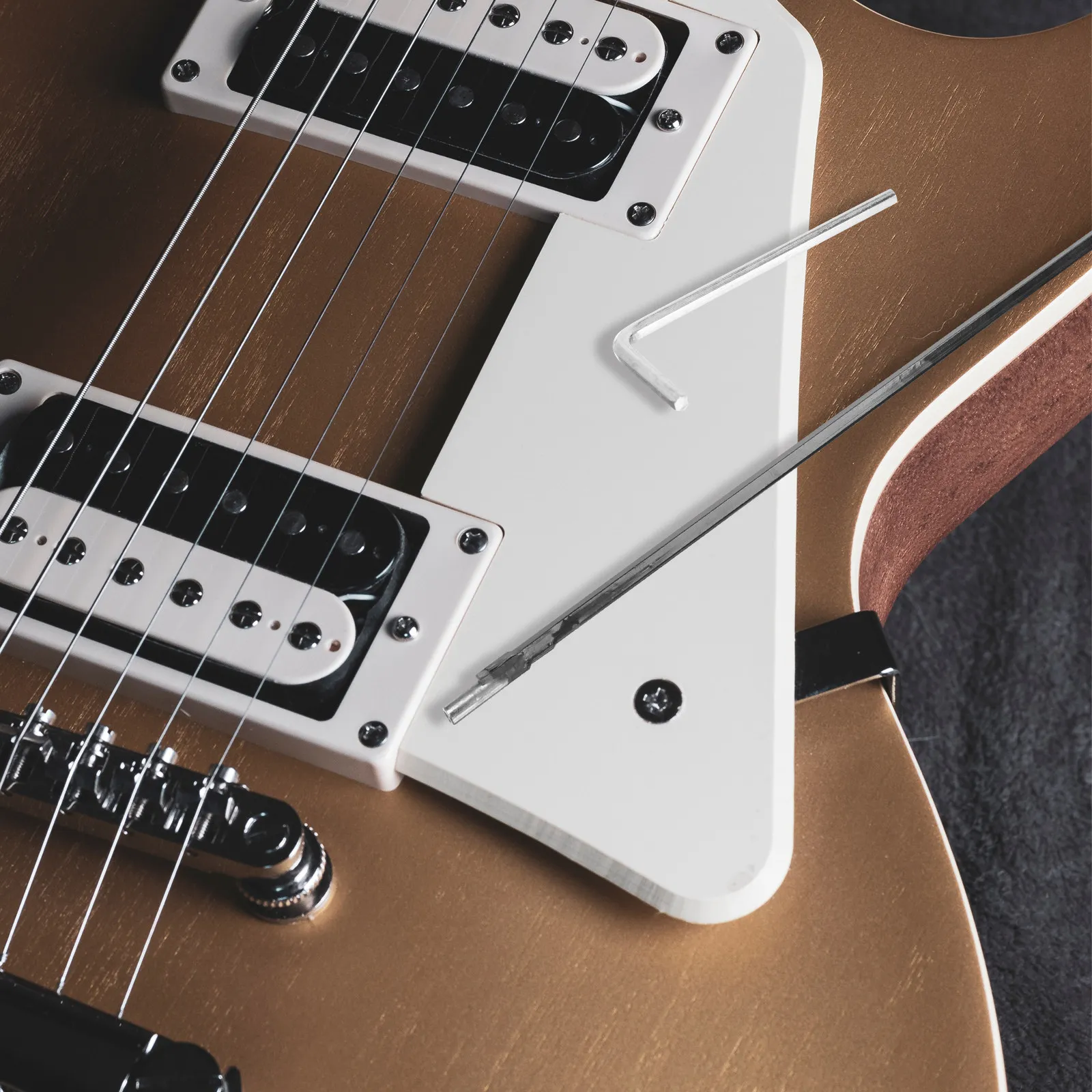 

Reliable Guitar Truss Rod Two Way Replacement with Tool Smooth Finish Easy to Carry Ideal for Guitar and Bass Repair Instrument