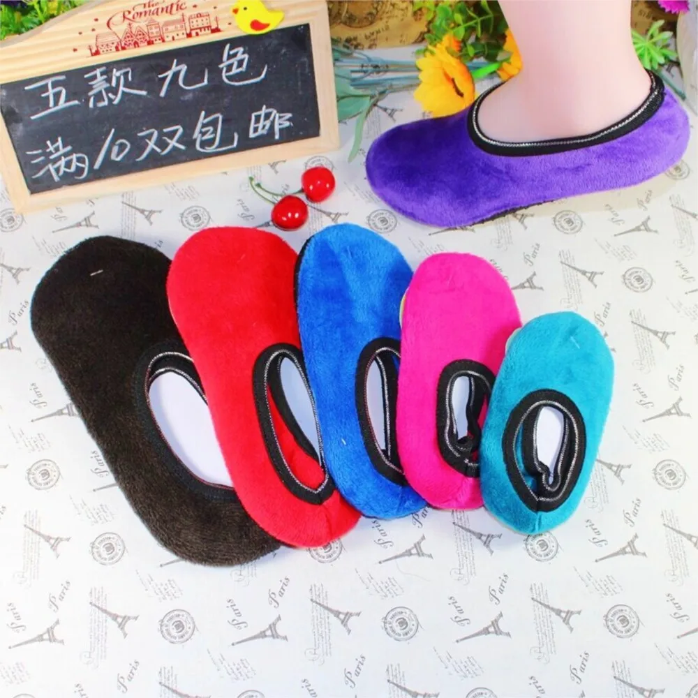 

Baby Warm Sock Velvet Parent-child Early Education Center Floor Socks Adult Children Baby Ankle Anti-slip Sock