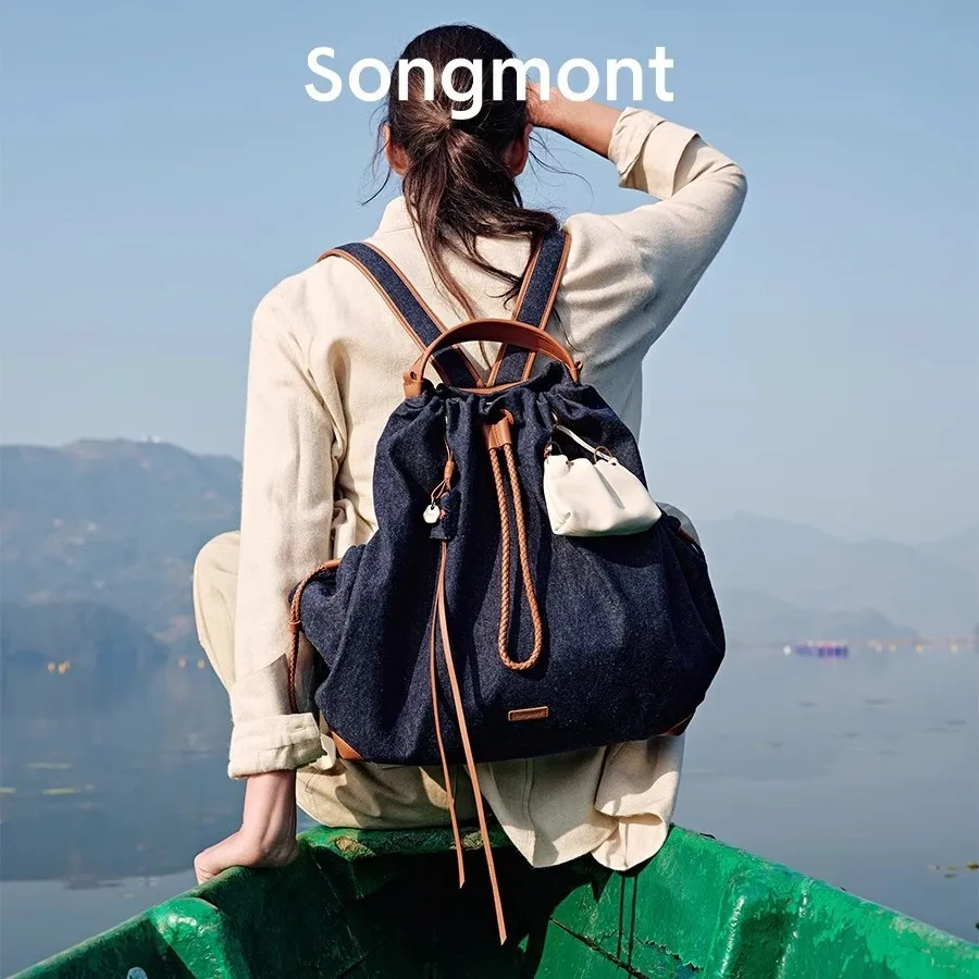 Songmont Yamashita Arimatsu Baina série sac à bandoulière femmes grande capacité sac d'ordinateur de banlieue