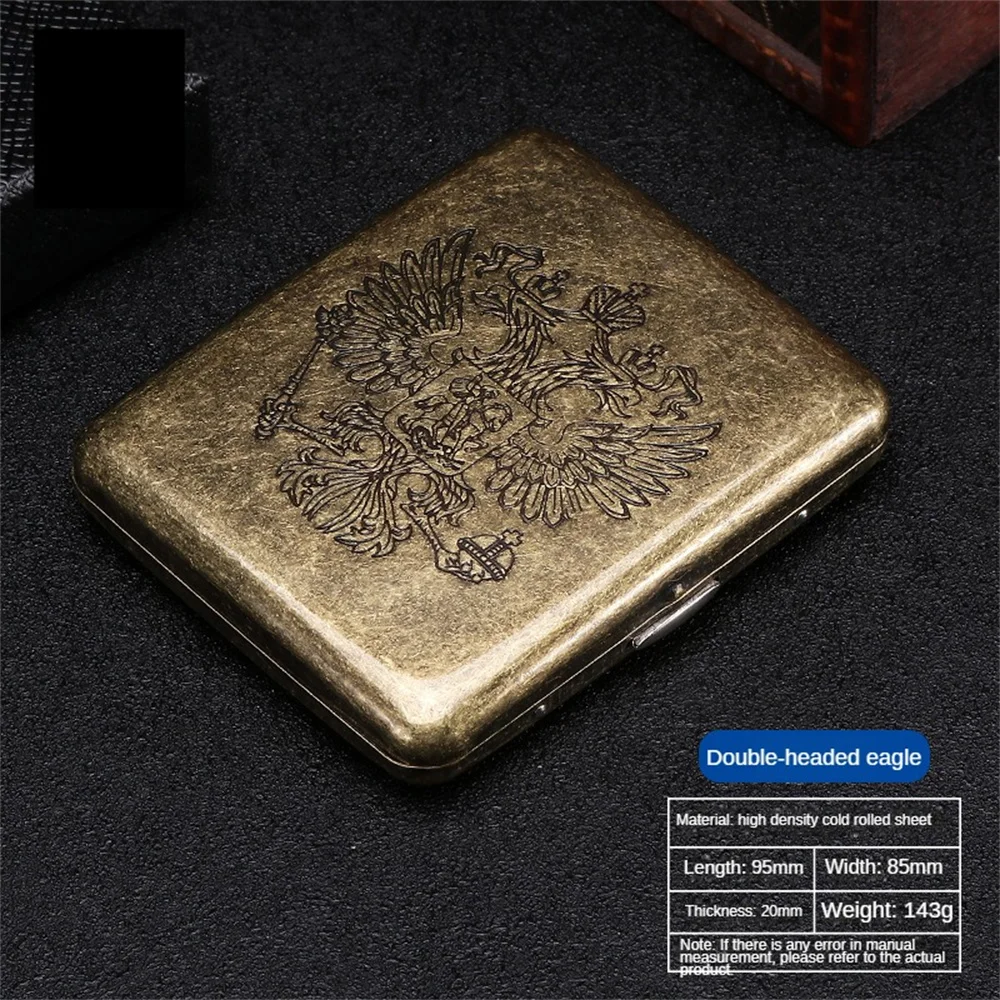 Cigarette ) 6 styles Vintage Bronze Constantine Cigarette Case Metal Flip Cover Cigarette Case Classic Design Cigarette Box