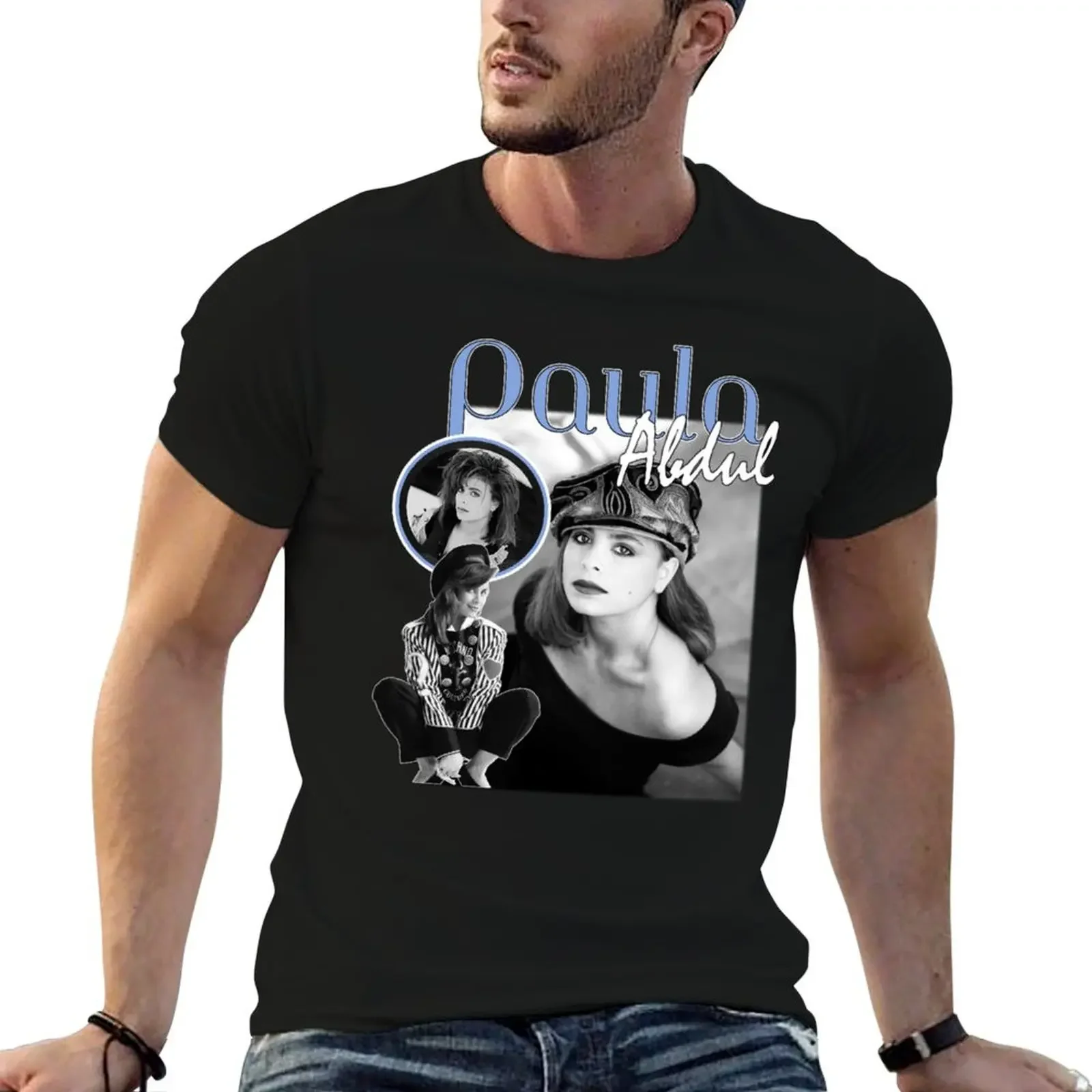 Camiseta Paula Abdul, camiseta personalizada, camiseta gráfica de gran tamaño, camisetas para hombres