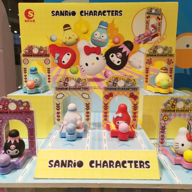 

Bowling Club Series Blind Bag Blind Box Cute Cartoon Kuromi Doll Ugly Fish Surprise Blind Box Desktop Handmade Ornament Toy Gift