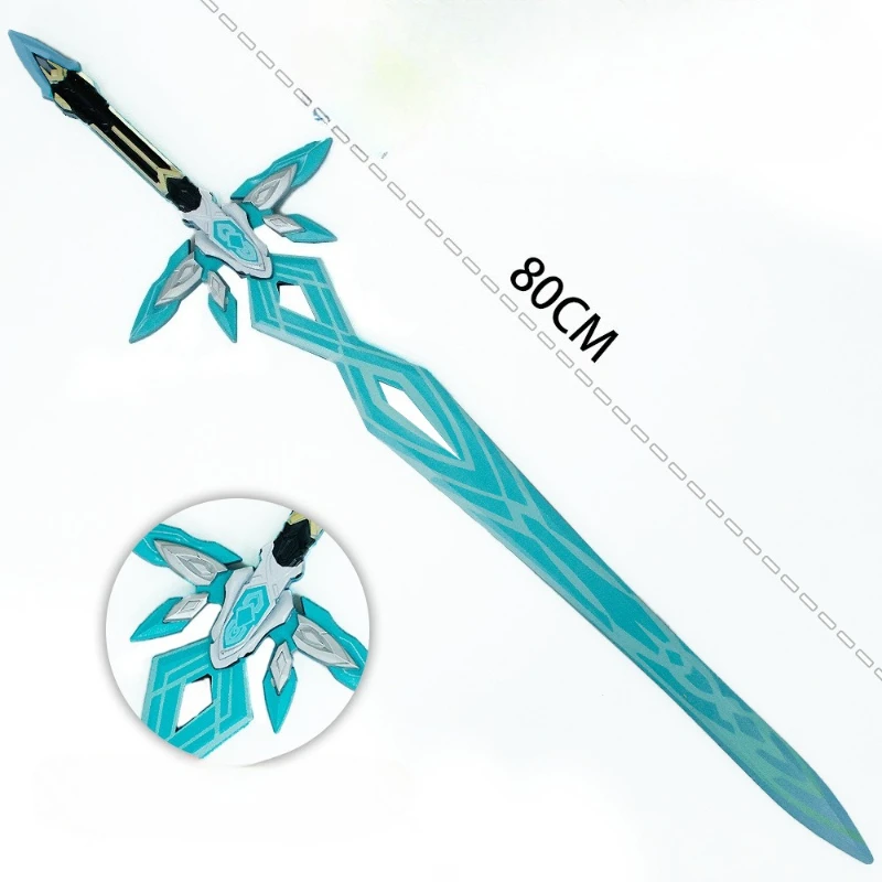 80 ซม.ใหม่เกมฮอนไก สตาร์ เรลสภาพแวดล้อมไฟร์ฟลีฟดาบพลาสติกคอสเพลย์อุปกรณ์ประกอบฉากเครื่องประดับของขวัญวันเกิดของเล่น