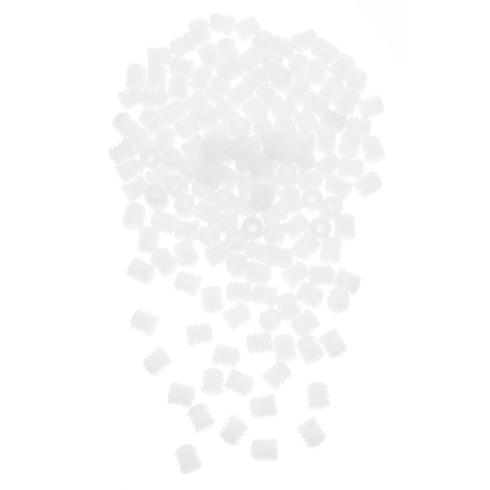 

150 Pcs Furniture Interior Exterior Teeth Embedded Parts Plastic Hinge Dowel Inserts Repair Kit Cabinet Screws Hinges